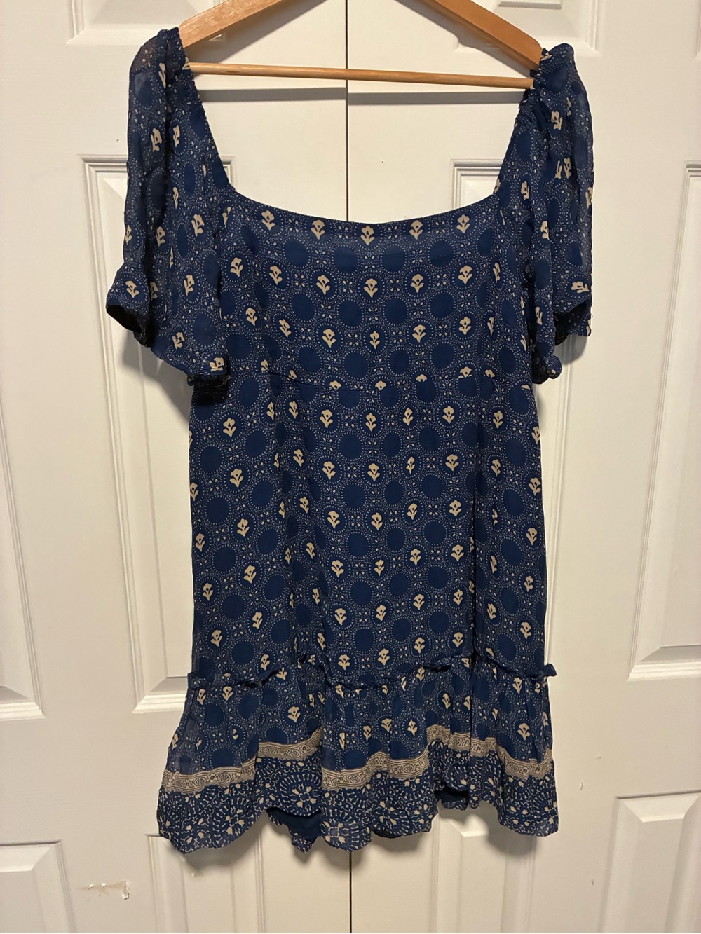 Anthropologie Maeve Boho Print Square-Neck Women’s Dress